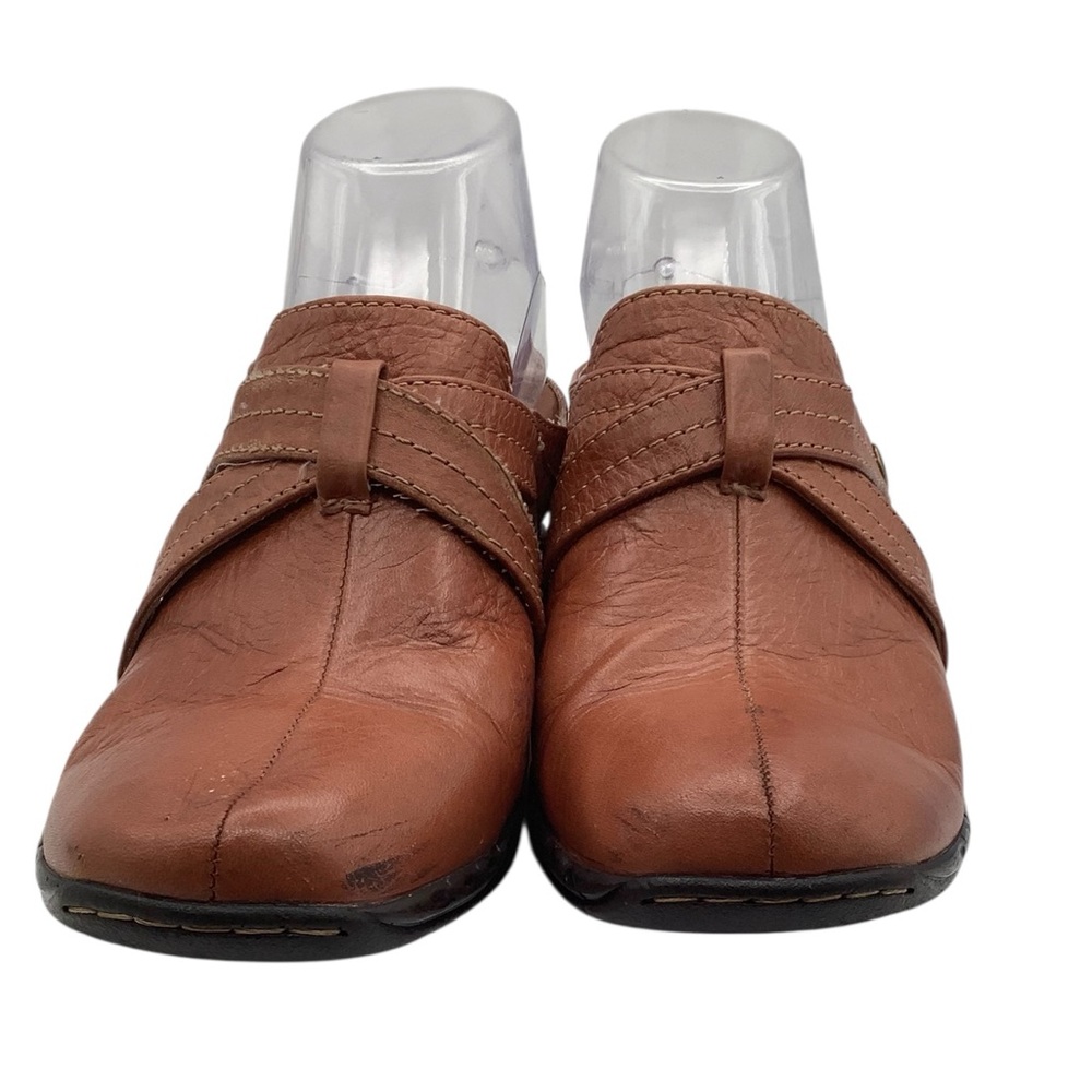 Sofft Brown Leather mules with Decorative Strap size 9‎ - Picture 2 of 6
